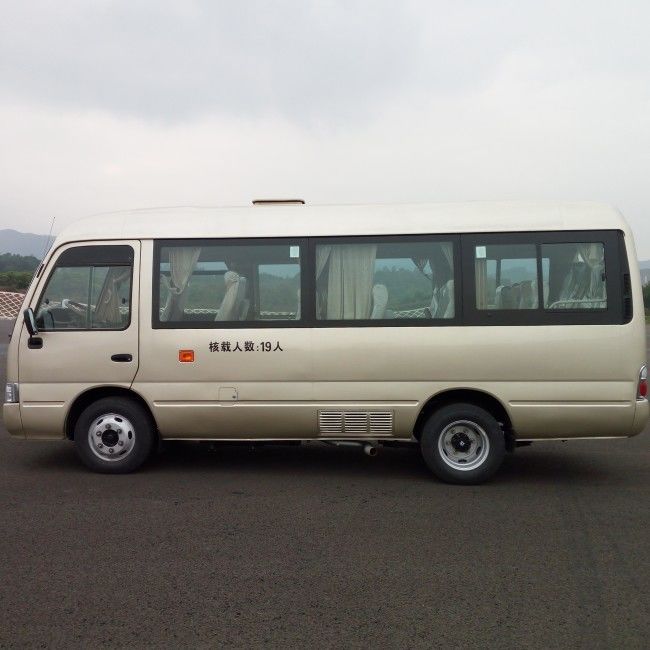 7m 25 chỗ ngồi Diesel Transportation Coaster Bus với khí thải Euro 4 và treo mùa xuân lá