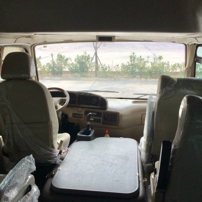 7m 25 chỗ ngồi Diesel Transportation Coaster Bus với khí thải Euro 4 và treo mùa xuân lá