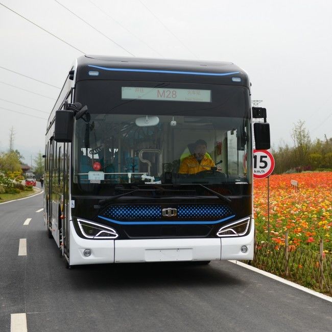 10.5m Low Entry Pure Electric Bus Một giải pháp giao thông bền vững 20-30 chỗ ngồi
