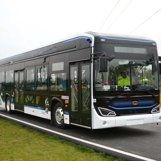 Xe buýt điện tử tầng thấp LHD 12m 280-650km Xe buýt điện thành phố có 46 chỗ ngồi