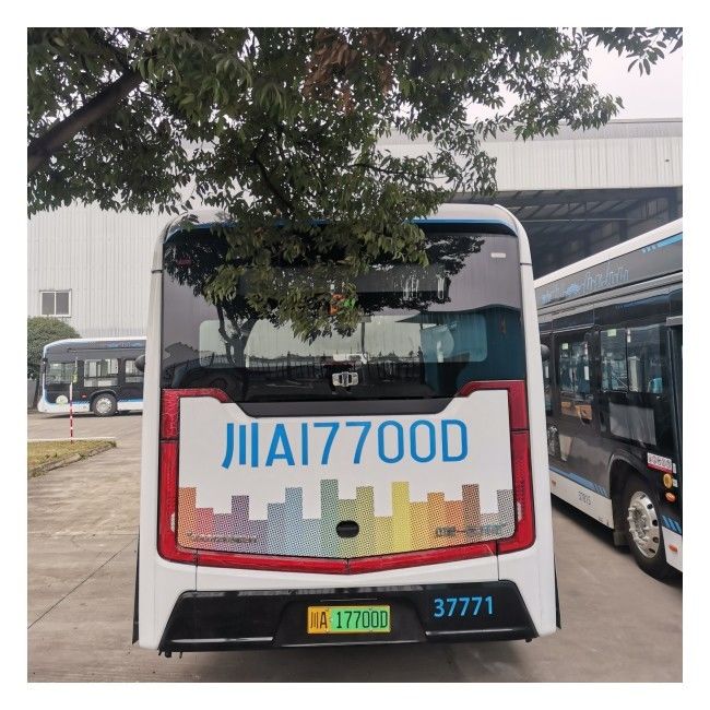 Xe buýt điện tinh khiết 12m Giao thông đô thị Xe buýt thành phố 650Km Dặm tùy chọn 46 chỗ ngồi