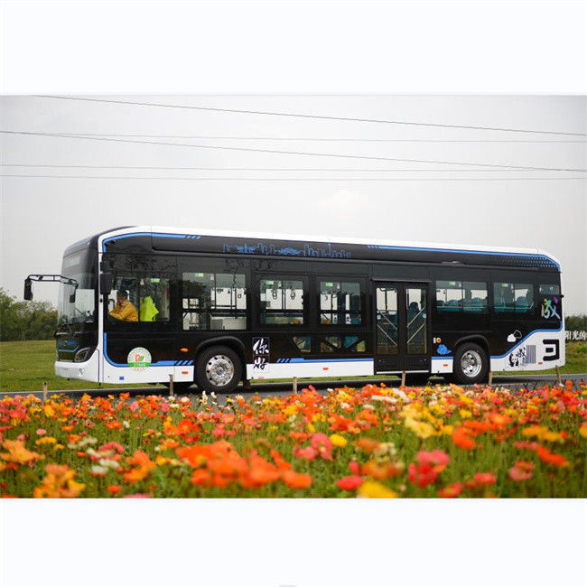Xe buýt điện tinh khiết 12m Giao thông đô thị Xe buýt thành phố 650Km Dặm tùy chọn 46 chỗ ngồi