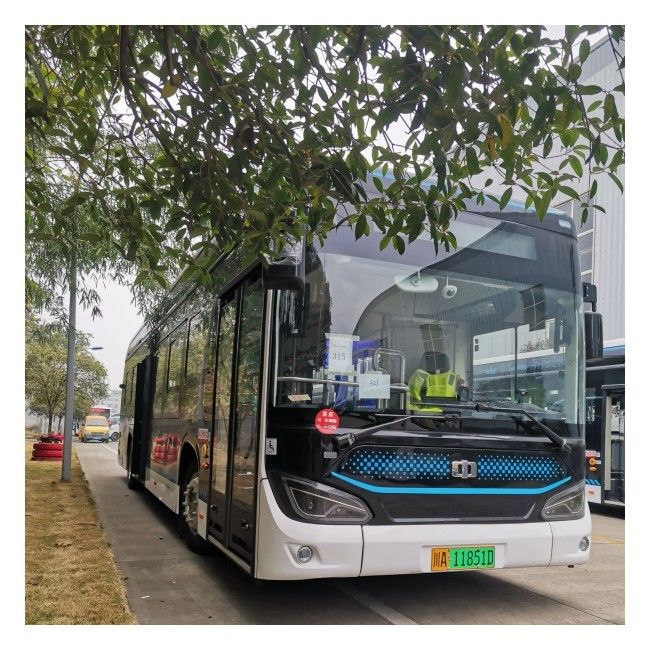Xe buýt điện tinh khiết 12m Giao thông đô thị Xe buýt thành phố 650Km Dặm tùy chọn 46 chỗ ngồi