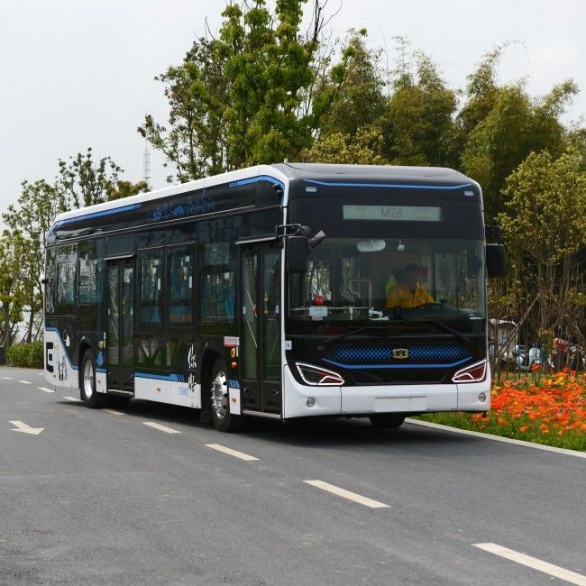 Xe buýt điện tinh khiết 12 M Xe buýt sàn lối vào thấp Xe buýt EV Xe buýt 46 chỗ ngồi với treo khí