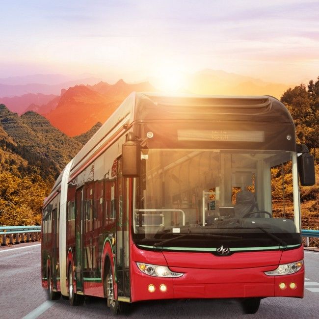 Xe buýt 18m zev 50 chỗ Electric BRT Bus ZEV Bus City Bus phục vụ cho giao thông đô thị.