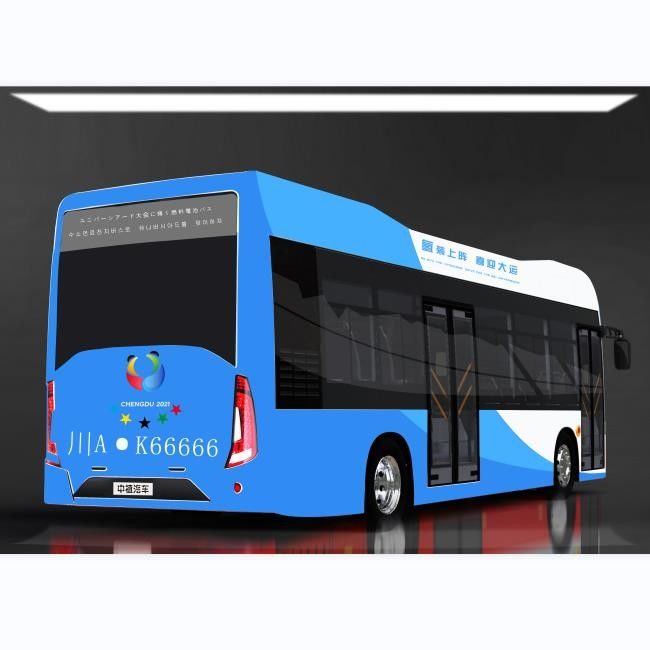 Du lịch xanh 10,5m 27 chỗ Xe buýt chạy bằng pin nhiên liệu hydro Elec City LHD 0 Khí thải