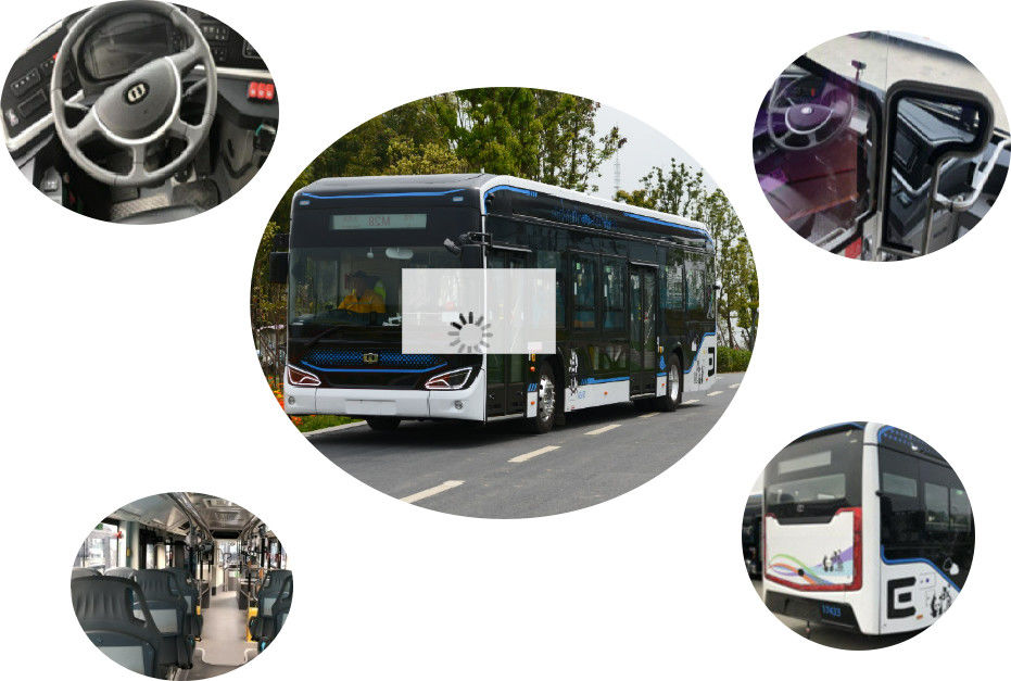 Lốp ABS Xe buýt đô thị Zev 45 chỗ LiFePo4 Xe buýt du lịch thành phố năng lượng mới 18m