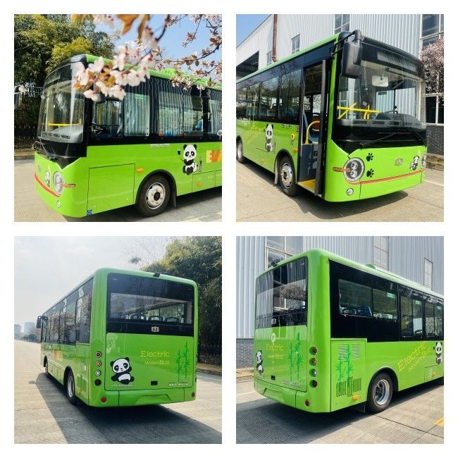 6.6m xe buýt Zev xe buýt chạy bằng pin xe buýt minibus điện 24 chỗ cho giao thông công cộng.