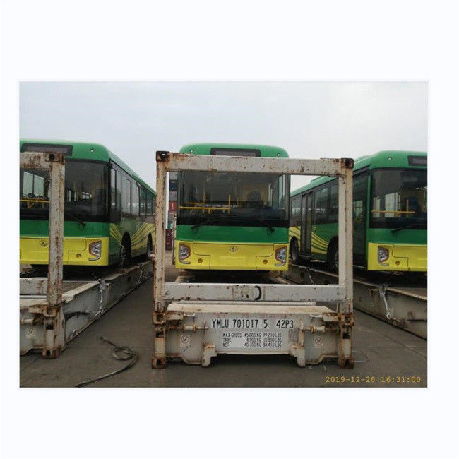 Xe buýt thành phố chạy dầu diesel 24 chỗ ngồi với trợ lực lái tích hợp và trọng lượng không tải 6000KG cho giao thông công cộng hiệu quả