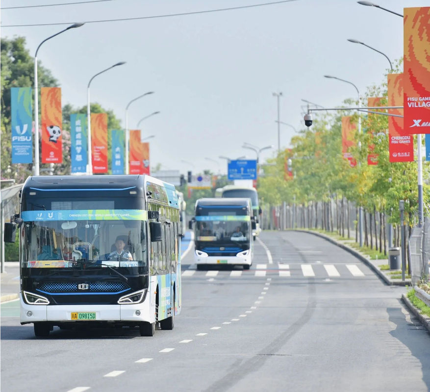 Urban 12m 40 chỗ ngồi xe buýt năng lượng mới EBus với treo khí và sạc nhanh