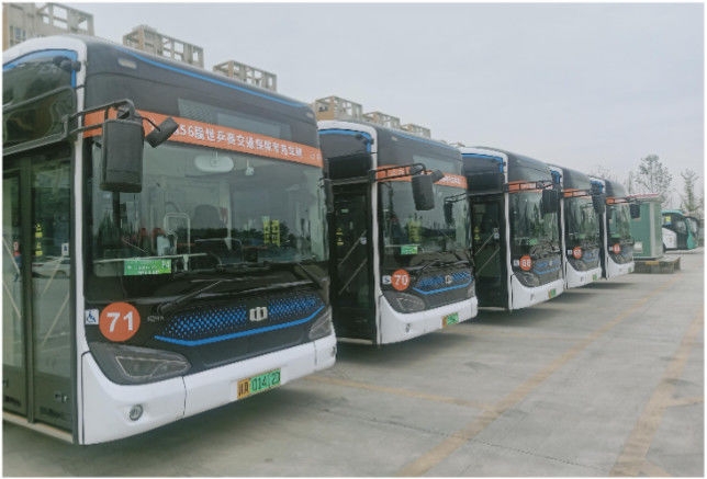 Urban 12m 40 chỗ ngồi xe buýt năng lượng mới EBus với treo khí và sạc nhanh