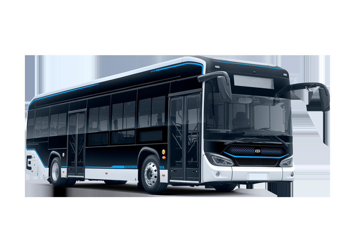 Xe buýt thành phố điện tinh khiết 12m 46 chỗ ngồi Xe buýt thành phố sàn thấp không khí thải