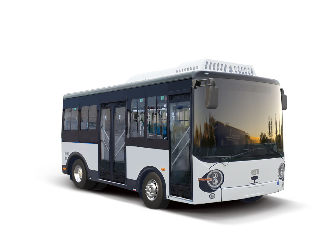 5.9m Minibus điện 14 chỗ ngồi Xe buýt sàn thấp xe buýt xanh cho giao thông công cộng.