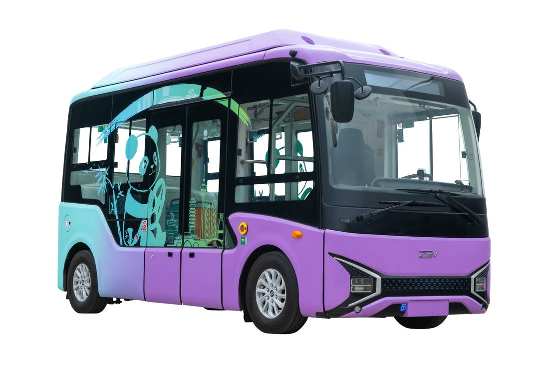 Xe buýt mini điện 11 chỗ ngồi với pin 80kWh và hộp số tự động cho giao thông đô thị