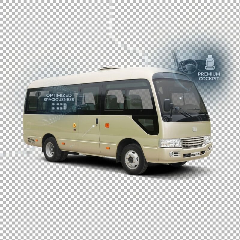 Xe buýt Mini Coaster điện 6m với 18 chỗ ngồi và pin 89,7 kWh cho giao thông công cộng