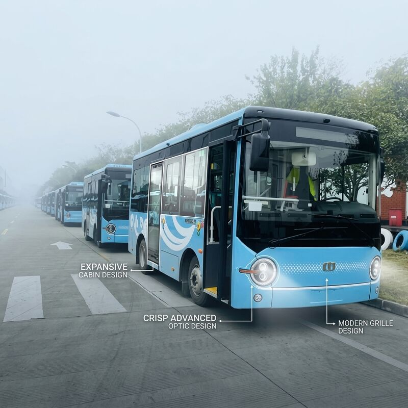 6.6m ắc quy xe điện minibus 19 chỗ ngồi 95.25kWh đường lái dài giao thông thân thiện với môi trường.