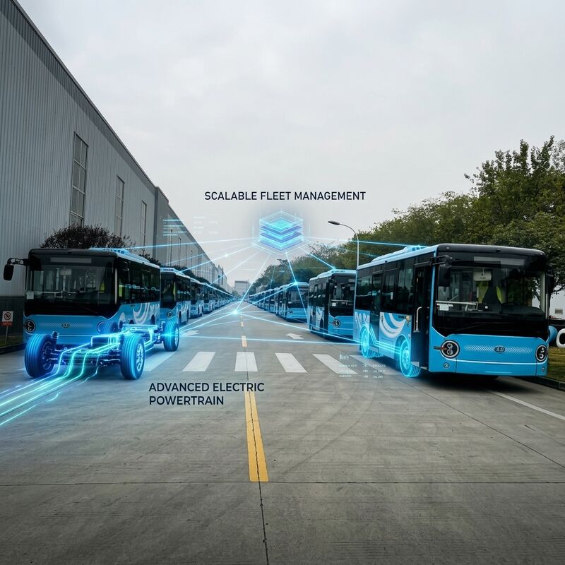 6.6m ắc quy xe điện minibus 19 chỗ ngồi 95.25kWh đường lái dài giao thông thân thiện với môi trường.