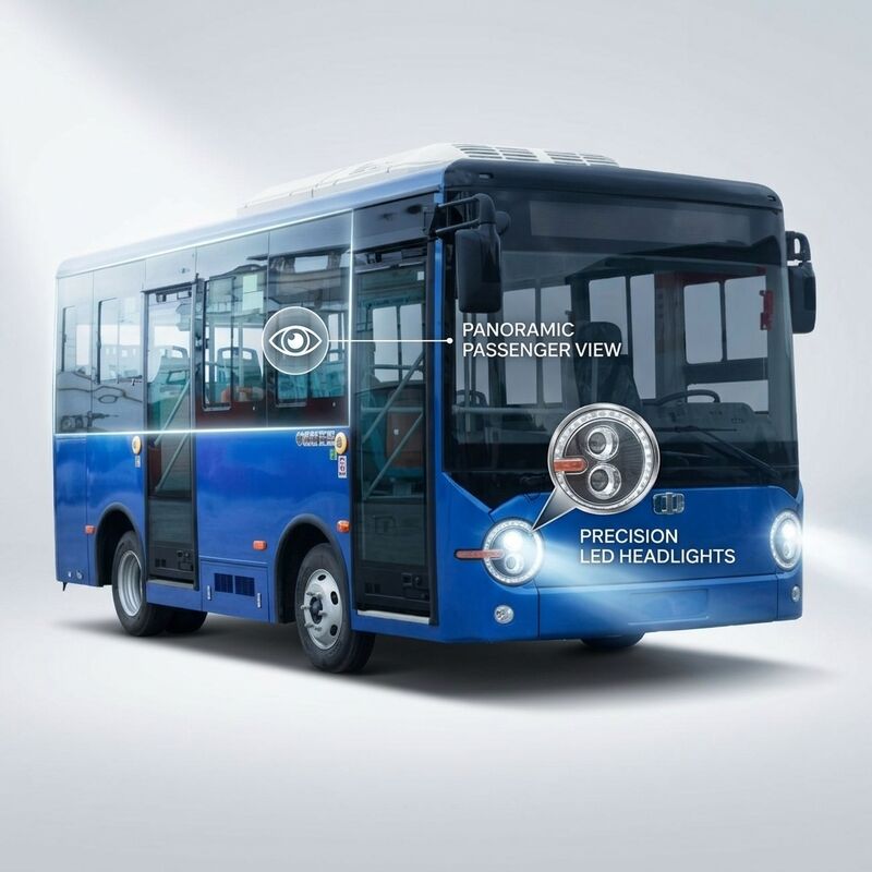 6.6m chiều dài 16 chỗ ngồi xe buýt điện thuần túy với phạm vi 180km cho giao thông công cộng đô thị