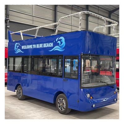Chạy bằng pin điện Xe buýt du lịch Xe buýt hai tầng tham quan Xe chơi gôn tùy chỉnh