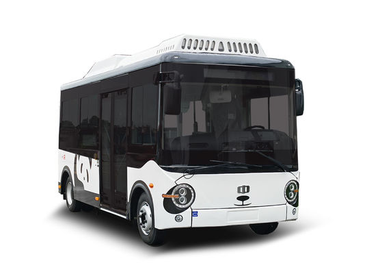 5.9m Xe buýt điện tử minibus thấp nhập cảnh 14 chỗ ngồi xe buýt điện thành phố cho giao thông thành phố.