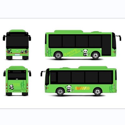 6630*2200*2925 Kích thước xe buýt nhỏ điện E Bus 6.6m Xe buýt điện pin cho giao thông công cộng