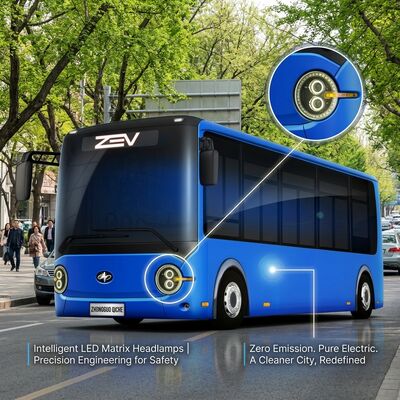 Xe buýt điện sạch 6m 16 chỗ ngồi với pin 95,25 kWh và phạm vi 180km cho giao thông công cộng