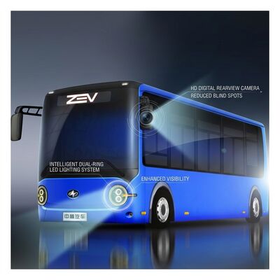 6.6m Xe buýt điện tinh khiết Xe buýt mini thành phố Xe buýt không cho giao thông công cộng 16 chỗ ngồi